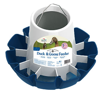 MANNA PRO HARRIS FARMS DUCK & GOOSE FEEDER 7 LB DARK BLUE 1/PKG