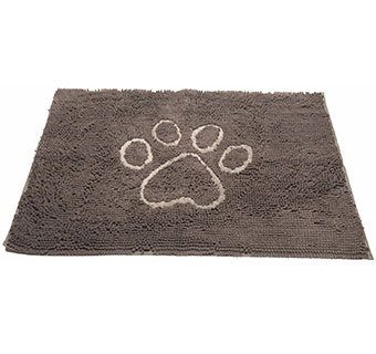 DIRTY DOG DOORMATS LARGE 35 IN X 26 IN MIST GREY 1/PKG