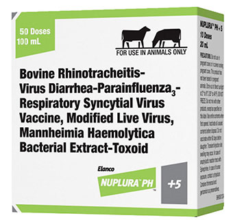 NUPLURA® PH+5 CATTLE VACCINE (50 DOSES) 100 ML 1/PKG