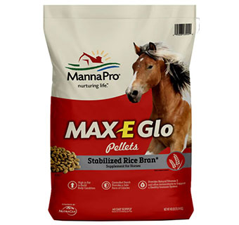 MANNA PRO MAX-E-GLO® PELLETS STABILIZED RICE BRAN 40 LB 1/PKG