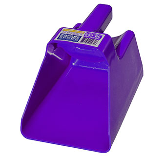 TUFF STUFF PRODUCTS ENCLOSED SQUARE SCOOP 6 IN L X 8 IN W X 6 IN H PURPLE 1/PK