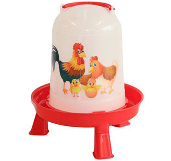 LITTLE GIANT® ILLUSTRATED POULTRY WATERER WITH LEGS 3 QUART 1/PKG