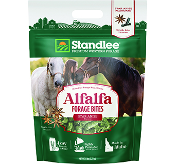STANDLEE PREMIUM WESTERN FORAGE ALFALFA FORAGE BITES STAR ANISE FLAVORED 5 LB