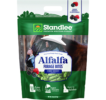 STANDLEE PREMIUM WESTERN FORAGE ALFALFA FORAGE BITES VERY BERRY FLAVORED 5 LB