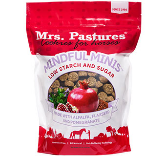MRS. PASTURES® MINDFUL MINIS™ LOW STARCH & SUGAR COOKIES FOR HORSES 4 LB 1/PKG