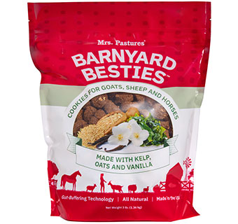 MRS. PASTURES® BARNYARD BESTIES™ COOKIES FOR GOATS SHEEP AND HORSES 3 LB 1/PKG