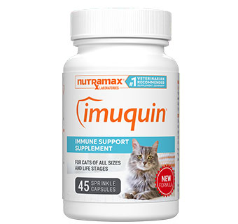 NUTRAMAX IMUQUIN IMMUNE SUPPORT SUPPLEMENT FOR CATS 45 SPRINKLE CAPSULES/PKG