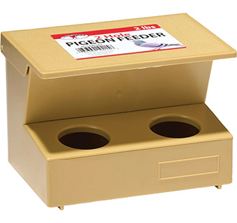 LITTLE GIANT® PLASTIC PIGEON FLOOR FEEDER 2 LB 1/PKG