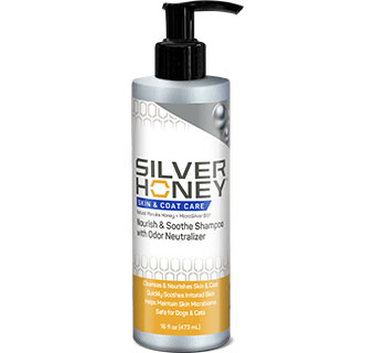 SILVER HONEY SKIN & COAT CARE NOURISH & SOOTHE SHAMPOO W/ODOR NEUTRALIZER 16OZ