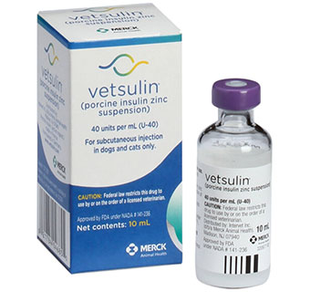 VETSULIN® (PORCINE INSULIN ZINC SUSPENSION) 40 IU/ML 10 ML 1/PKG (RX) (AGENCY)