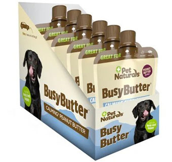 BUSYBUTTER® CALMING® PEANUT BUTTER FOR DOGS 1.5 OZ 6/PKG