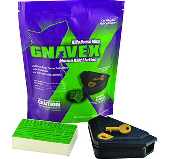GNAVEX REFILLABLE MOUSE BAIT STATION 16/PKG