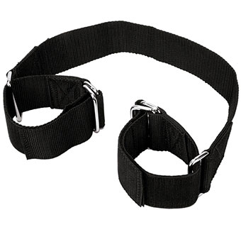 ADJUSTABLE COW HOBBLES 21 IN BLACK 1/PKG