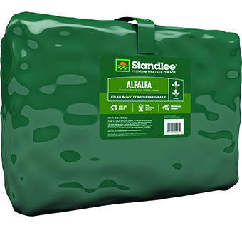 STANDLEE PREMIUM WESTERN FORAGE ALFALFA GRAB & GO COMPRESSED BALE 50 LB 1/PKG