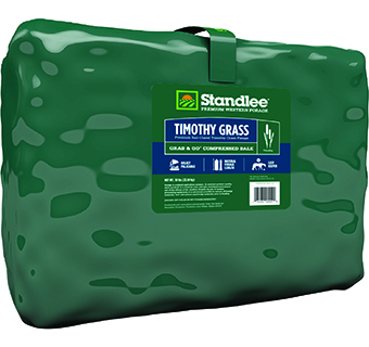 STANDLEE PREMIUM WESTERN FORAGE TIMOTHY GRASS GRAB & GO COMPRESSED BALE 50 LB
