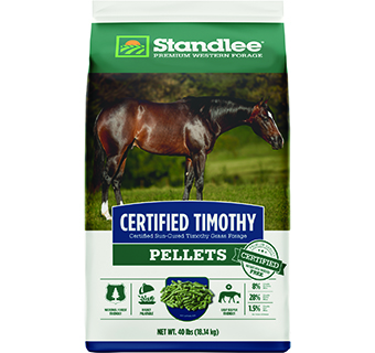 STANDLEE PREMIUM WESTERN FORAGE CERTIFIED TIMOTHY GRASS PELLETS 40 LB 1/PKG