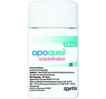 APOQUEL® (OCLACITINIB TABLET) 3.6 MG 100/BOTTLE (RX)
