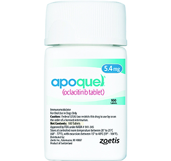 APOQUEL® (OCLACITINIB TABLET) 5.4 MG 100/BOTTLE (RX)