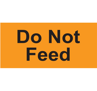 DO NOT FEED LABEL 2 IN X 1 IN 520/PKG