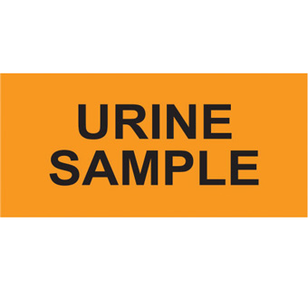 URINE SAMPLE LABEL 2 IN X 1 IN 520/PKG