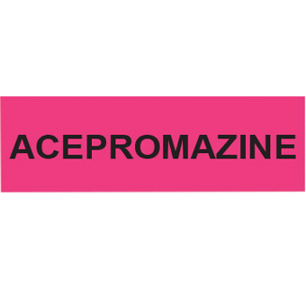 ACEPROMAZINE LABEL 1-1/2 IN X 1/2 IN 500/PKG