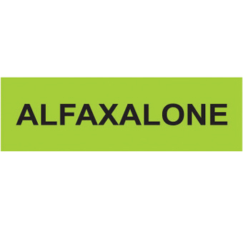 ALFAXALONE LABEL 1-1/2 IN X 1/2 IN 500/PKG