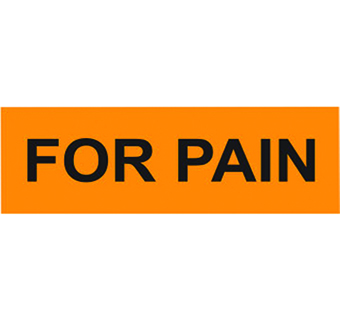 FOR PAIN LABEL 1-1/2 IN X 1/2 IN 500/PKG