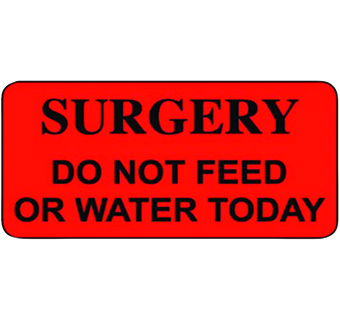 CAGE STICKER SURGERY 1-3/4 IN X 7/8 IN 500/PKG