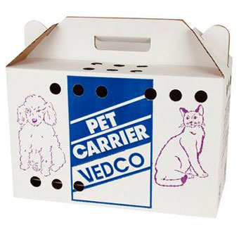 CORRUGATED PET CARRIERS 9.25 IN X 18.5 IN X 12 IN 12/PKG
