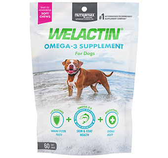 WELACTIN® OMEGA-3 SUPPLEMENT FOR DOGS 60 SOFT CHEWS/PKG