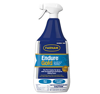 FARNAM ENDURE GOLD KILLER FLY SPRAY FOR HORSES 32 OZ 1/PKG