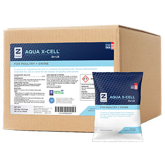 ZINPRO® AQUA X-CELL® ZN-LQ FOR POULTRY & SWINE 255 G 40/PKG