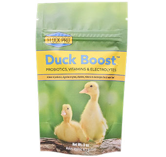 DUCK BOOST™ PROBIOTIC & ELECTROLYTE SUPPLEMENT FOR DUCKS & WATERFOWL 3OZ 1/PKG
