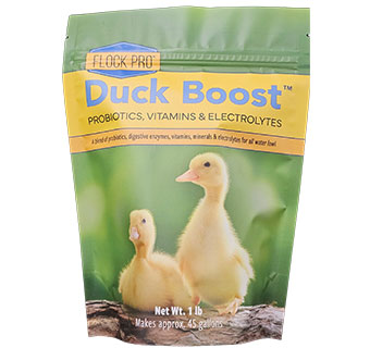 DUCK BOOST™ PROBIOTIC & ELECTROLYTE SUPPLEMENT FOR DUCKS & WATERFOWL 1LB 1/PKG