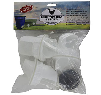POULTRY PRO FEEDER™ DIY KIT (INCLUDES MULTIPLE ITEMS)