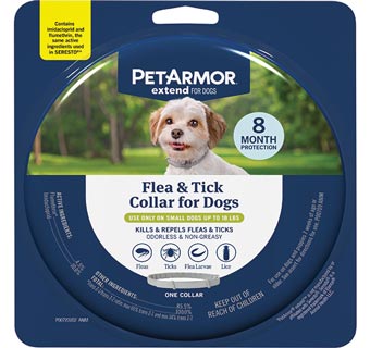 PETARMOR® EXTEND™ FLEA & TICK COLLAR FOR SMALL DOGS (UP TO 18 LB) 1/PKG