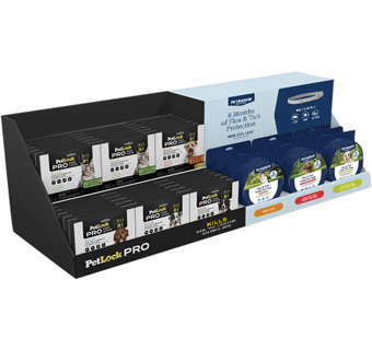 PETLOCK® PRO AND PETARMOR® EXTEND™ FLEA & TICK COLLAR DISPLAY 39/PKG