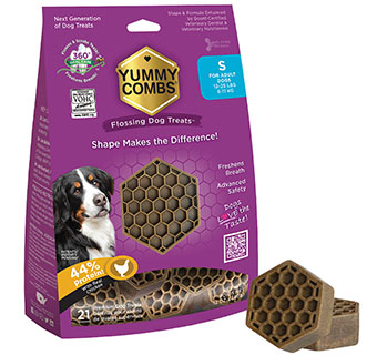 YUMMY COMBS® CHICKEN DENTAL DOG TREATS SMALL ADULT 13-25 LB 12 OZ 1/PKG