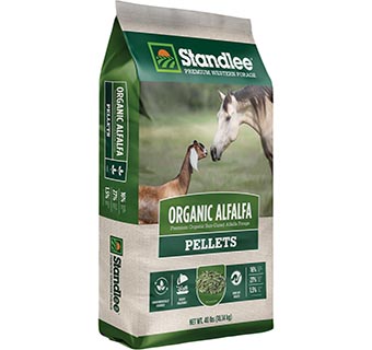 STANDLEE® PREMIUM WESTERN FORAGE ORGANIC ALFALFA PELLETS 40 LB 1/PKG