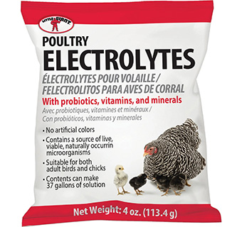 LITTLE GIANT® POULTRY ELECTROLYTE POWDER 4 OZ 1/PKG