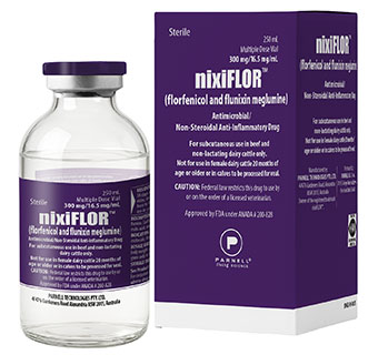 NIXIFLOR® (FLORFENICOL AND FLUNIXIN MEGLUMINE) 300 MG/16.5 MG/ML 250 ML (RX)