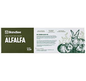 STANDLEE PREMIYUM WESTERN ALFALFA HAY SMALL ANIMAL TREAT 12 LB BOX 1/PKG