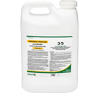 MOXIMAX™ POUR-ON (MOXIDECTIN) FOR BEEF AND DAIRY CATTLE 10 LITER 1/PKG
