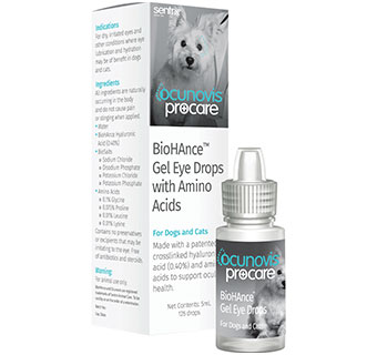 SENTRX OCUNOVIS™ PROCARE BIOHANCE™ GEL EYE DROPS FOR DOGS & CATS 5 ML 1/PKG