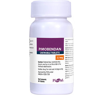 PIVETAL® PIMOBENDAN CHEWABLE TABLETS FOR DOGS 2.50 MG 50/BOTTLE (RX)