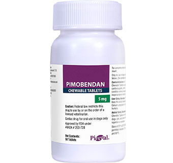 PIVETAL® PIMOBENDAN CHEWABLE TABLETS FOR DOGS 5.0 MG 50/BOTTLE (RX)