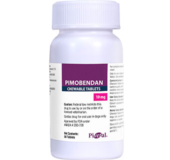 PIVETAL® PIMOBENDAN CHEWABLE TABLETS FOR DOGS 10.0 MG 50/BOTTLE (RX)
