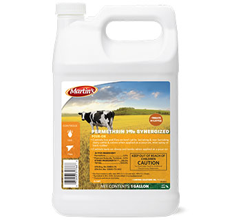 PERMETHRIN 1% SYNERGIZED POUR-ON GALLON 1/PKG