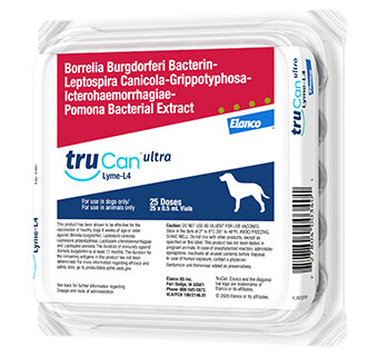 TRUCAN™ ULTRA LYME-L4 CANINE VACCINE 0.5 ML VIAL 25/PKG (25 DOSES)