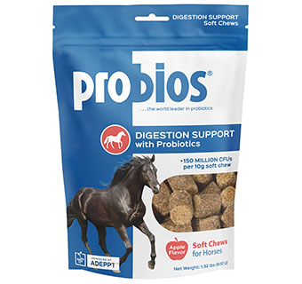 PROBIOS® DIGESTION SUPPORT SOFT CHEWS FOR HORSES APPLE FLAVOR 600 G 1/PKG